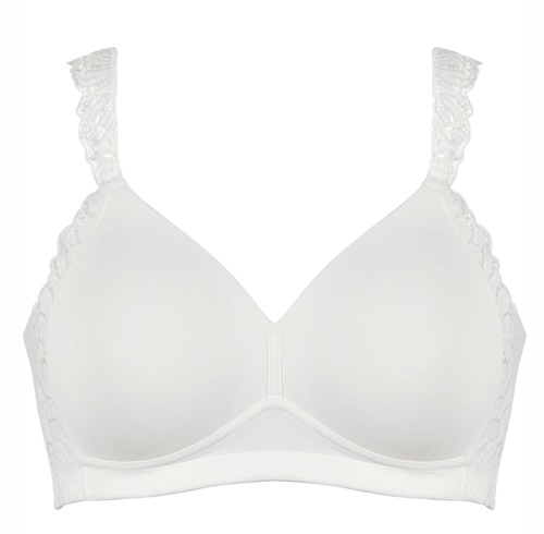 Soutien-gorge souple avec effet lissant latéral et dentelle - 5675 - Naturana Soutien-gorge souple avec effet lissant latéral et dentelle - 5675 - Naturana