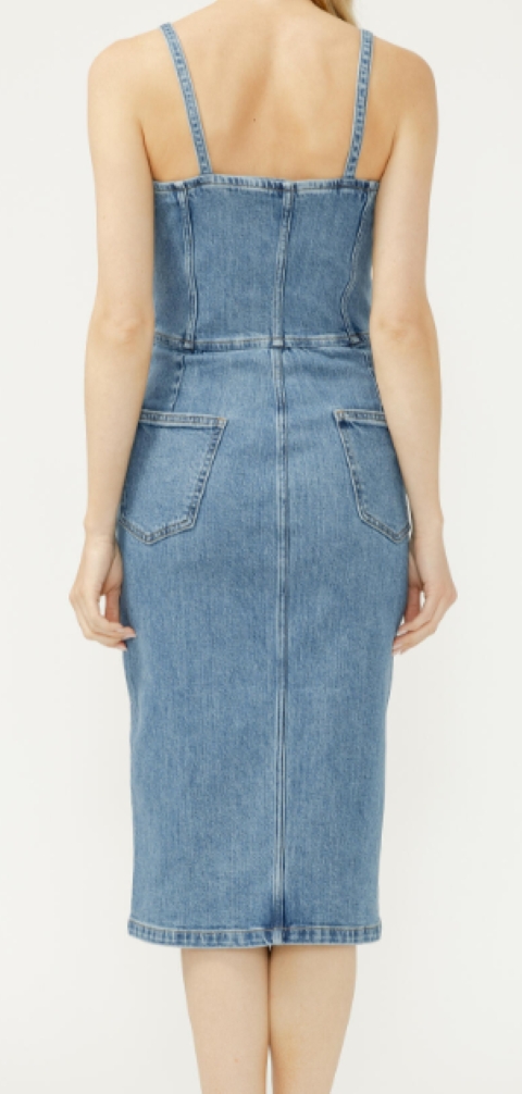 Robe midi boutonnée devant Robe midi boutonnée devant