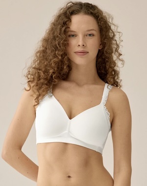 Soutien-gorge souple avec effet lissant latéral et dentelle - 5675 - Naturana Soutien-gorge souple avec effet lissant latéral et dentelle - 5675 - Naturana