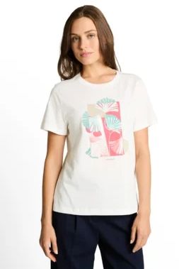 T-shirt motif devant col rond - 1051799 - Tom Tailor T-shirt motif devant col rond - 1051799 - Tom Tailor
