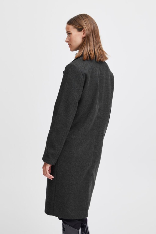 MANTEAU CHIC LONG LAINAGE 1 BOUTON