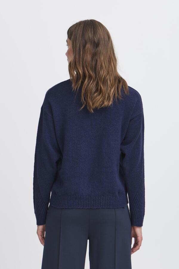 Chandail col roulé tricot