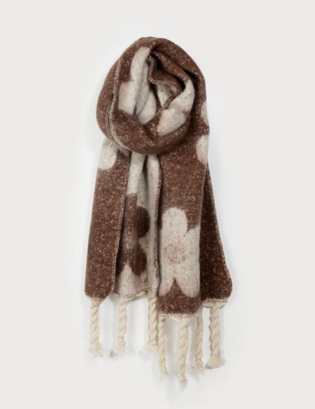 Foulard motifs - 6178-BRN - Caracol