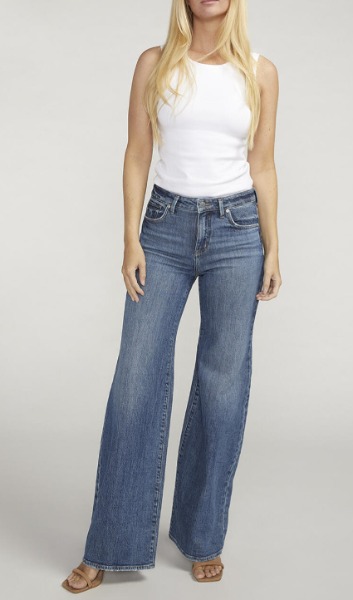 Jeans isbister jambe large - L74904ACS391 - Silver Jeans