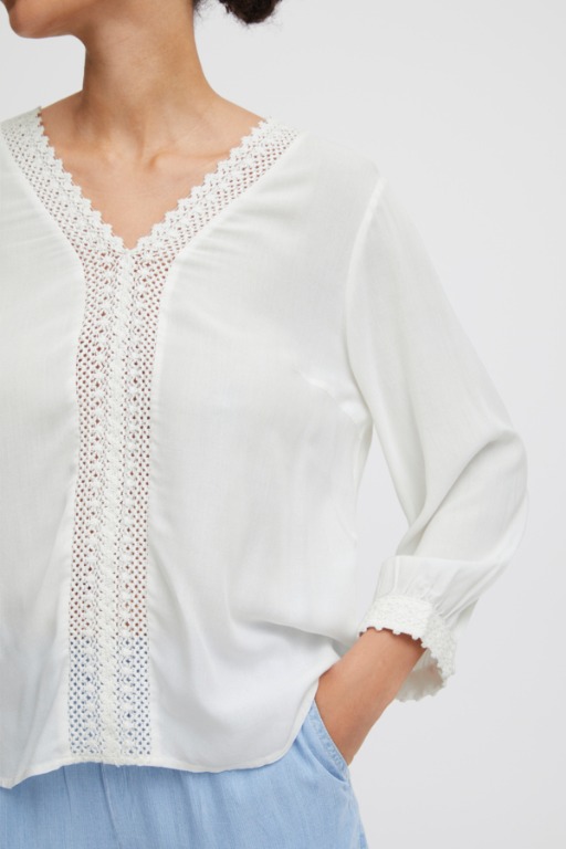 Blouse insertion broderie 