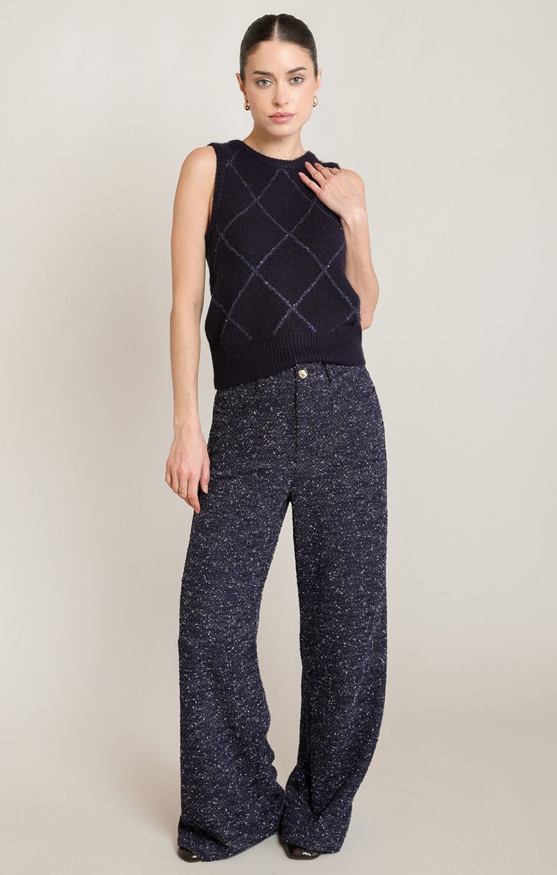 Pantalon tricot chic