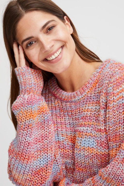 CHANDAIL TRICOT COL ROND MULTI