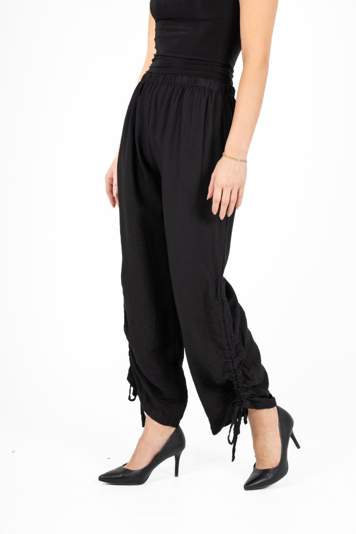 Pantalon lin taille élastique 