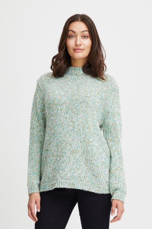 Chandail tricot col montant