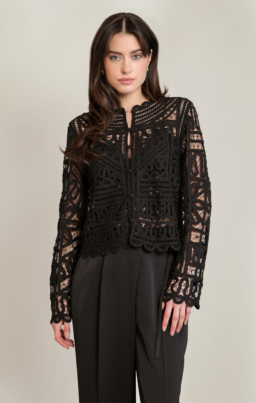 Blouse crochet - 2823514 T - Black Tape