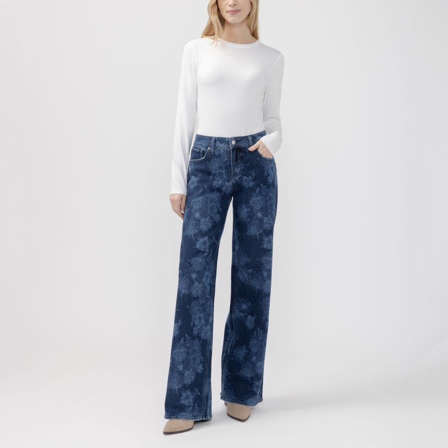 Jeans motif suki jambes larges - L93905ADF308 - Silver Jeans