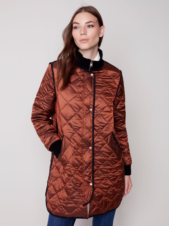MANTEAU SPORT/CHIC MATELASSÉ SURPIQURE