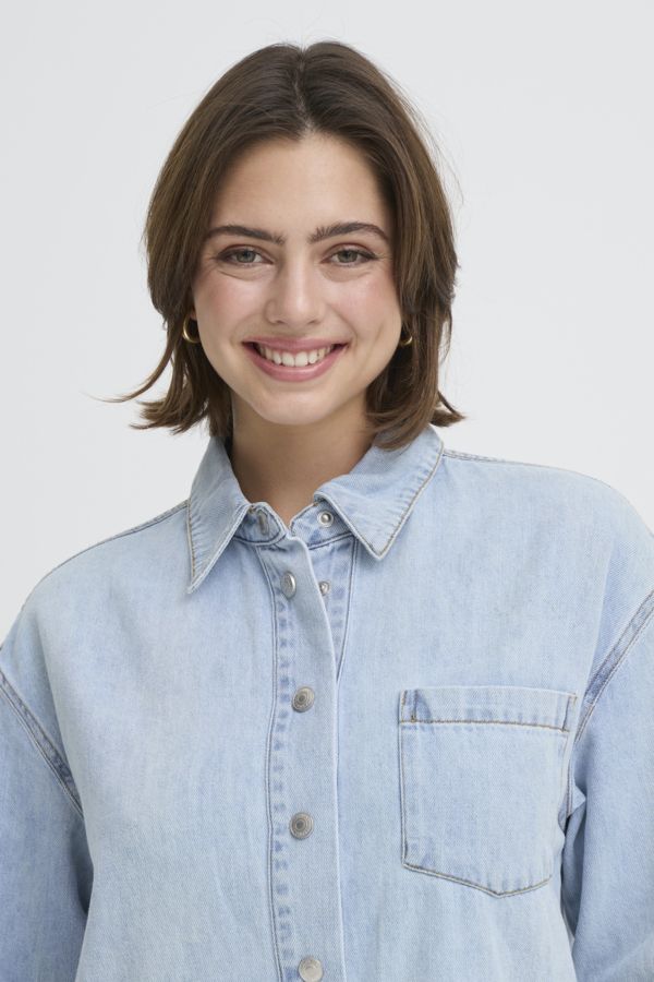 Robe chemisier jeans