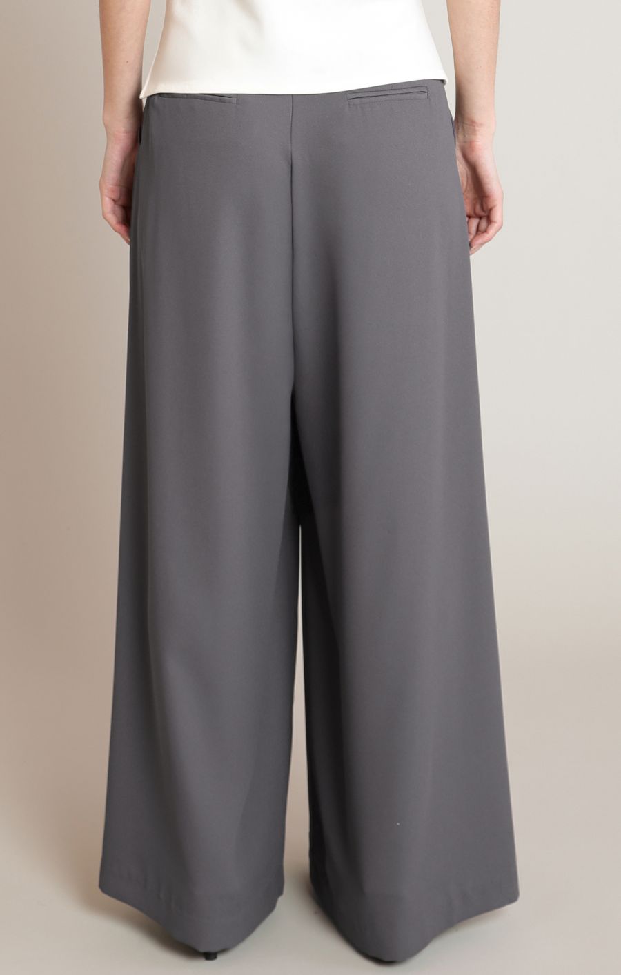 Pantalon taille haute à pinces