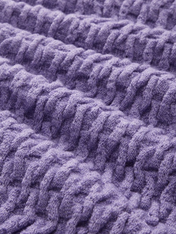 Chandail tricot col zip