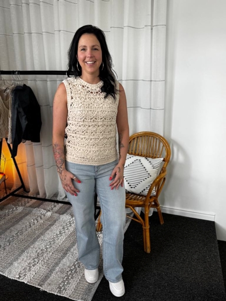 Camisole crochet ajoure