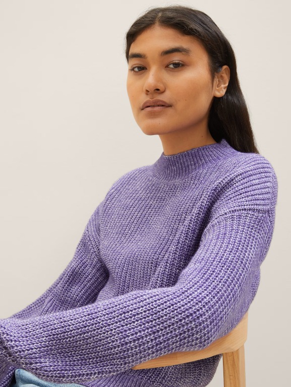 Chandail tricot manche longue col montant - seconde main - 1038128 - Tom Tailor