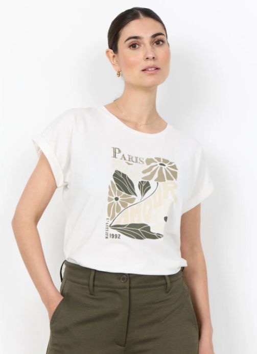 T-shit col rond droit - 27729 - Soya Concept