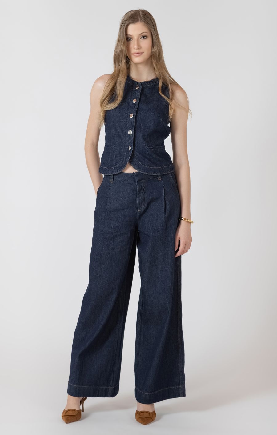 Veste jeans sans manches - 2725000 T - Black Tape