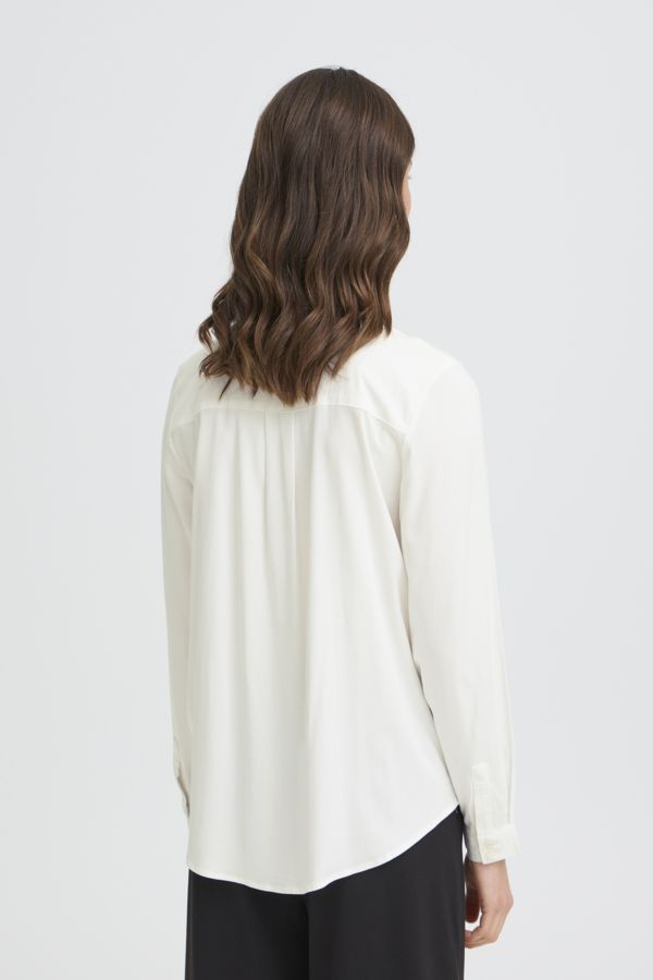 Blouse manche longue unie