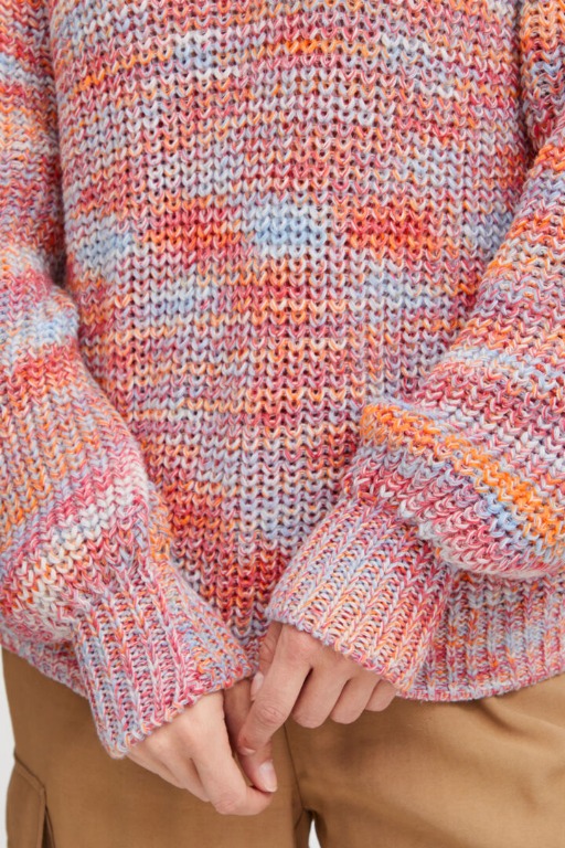 CHANDAIL TRICOT COL ROND MULTI