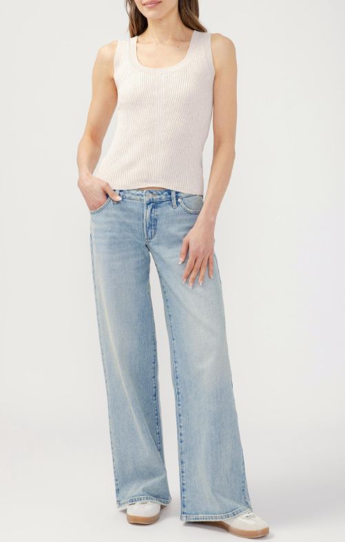Jeans ample à taille basse - L82907HDR255 - Silver Jeans