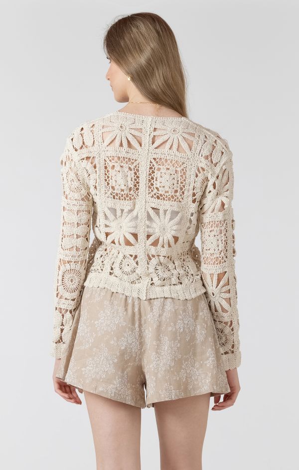 Cardigan style crochet - 2727257 T - Black Tape