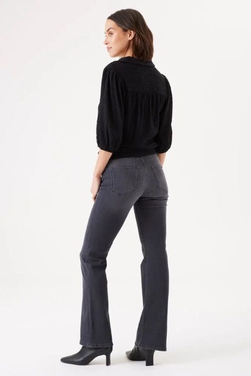 BLOUSE M/C LOOK T-SHIRT NOEUD BAS