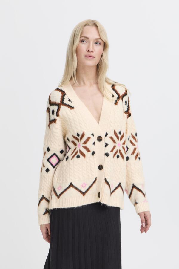 Cardigan lainage motif - 20818198 - B.Young