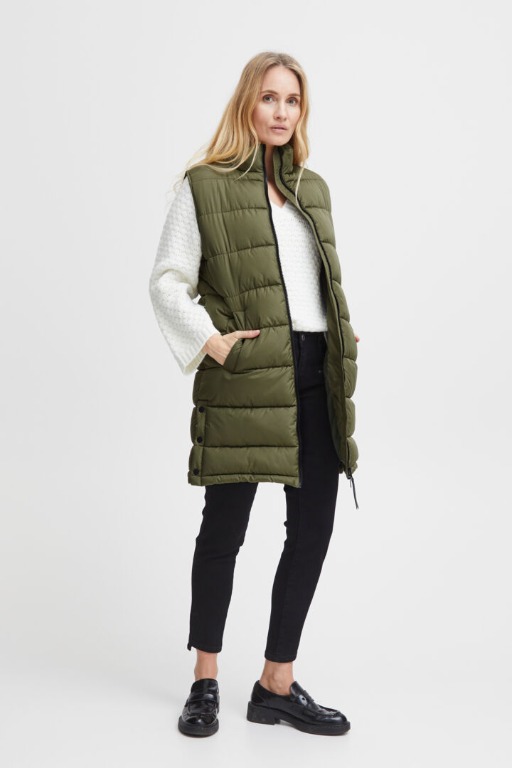 VESTE SANS MANCHES LONGUE