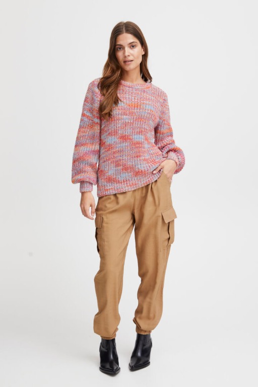CHANDAIL TRICOT COL ROND MULTI