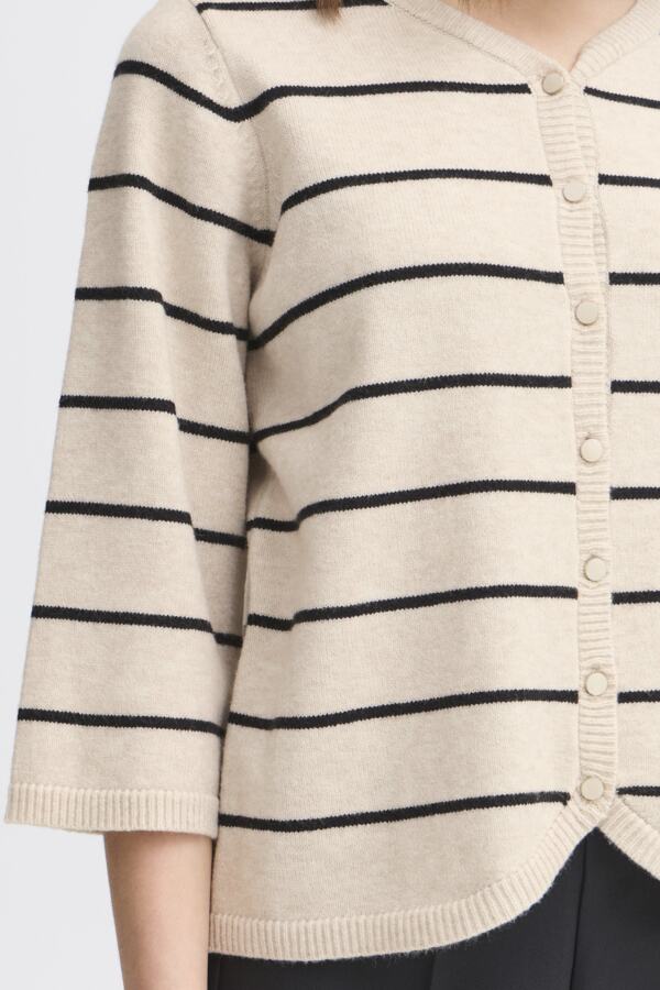 Cardigan ligné manche 7/8