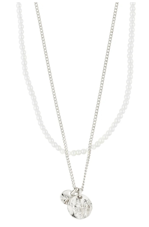 Lennon collier 2 en 1 perle et chaine - 822412001 - Pilgrim
