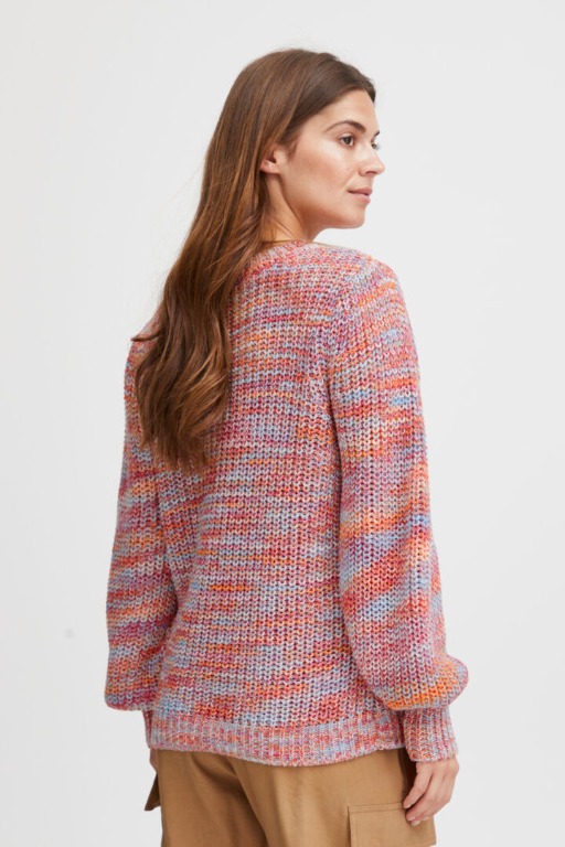 CHANDAIL TRICOT COL ROND MULTI
