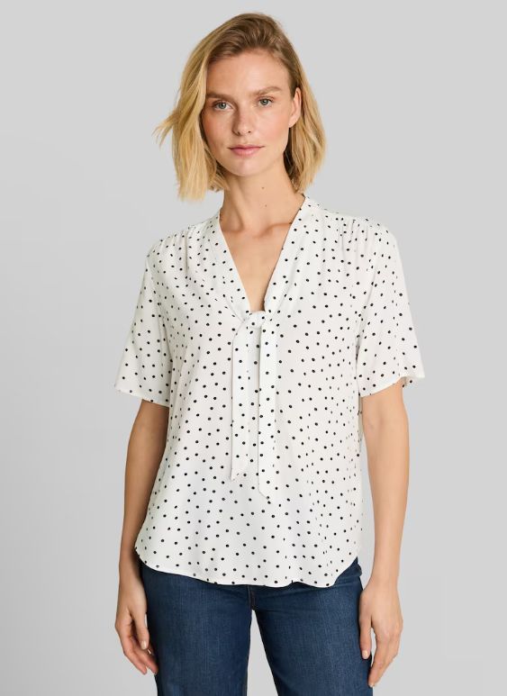 Blouse manches courtes à pois - 1051189 - Tom Tailor