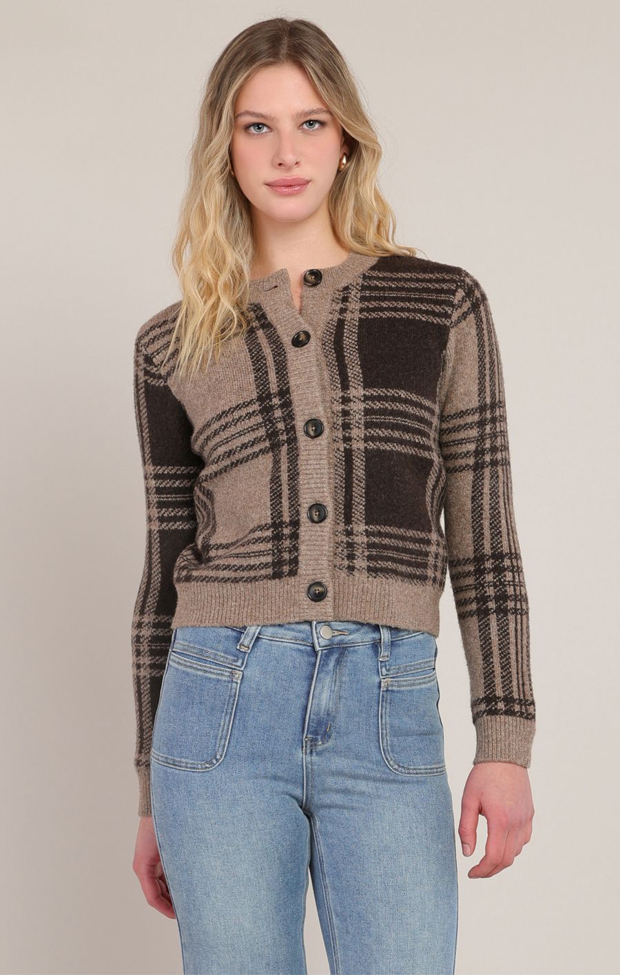 Cardigan à carreaux - 2827277 DG - Room 34