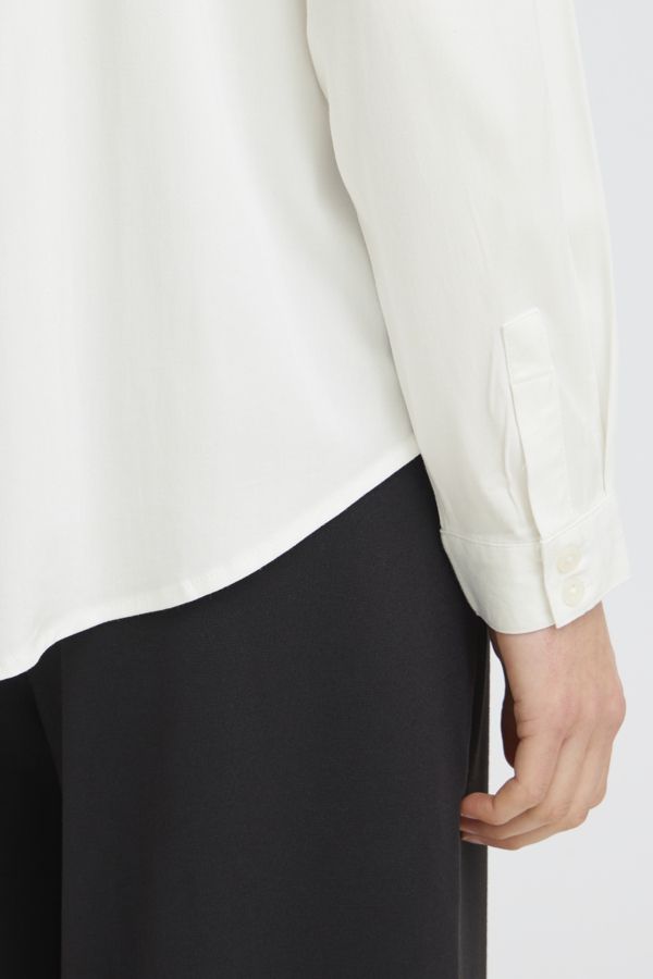 Blouse manche longue unie - 20614070 - Fransa