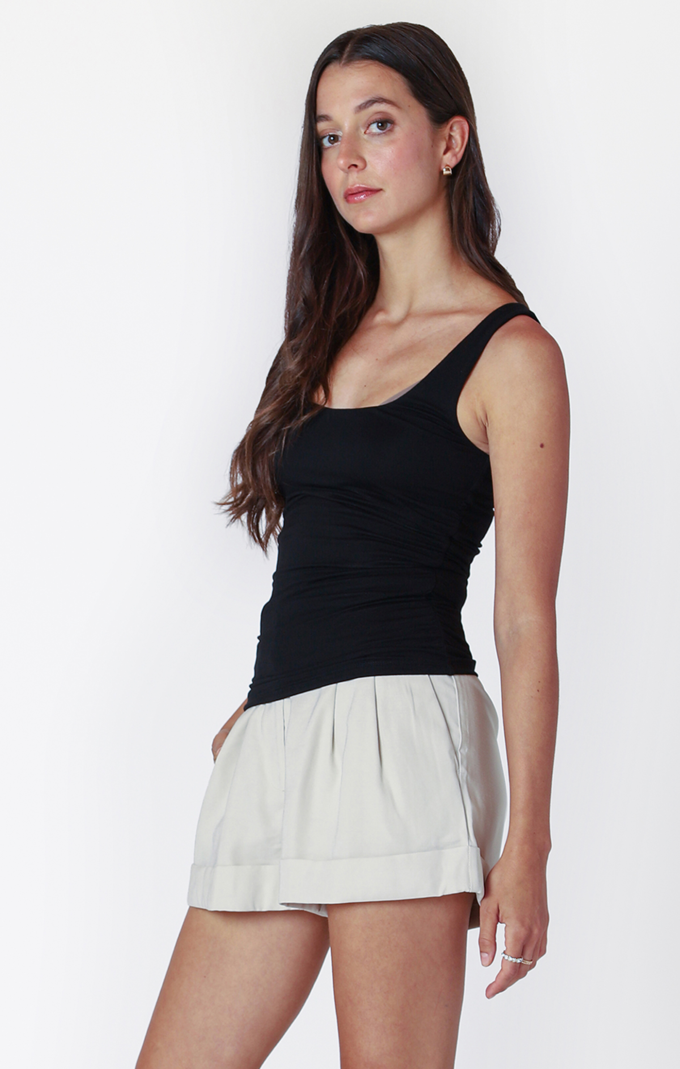 Camisole froissée sur les côtés