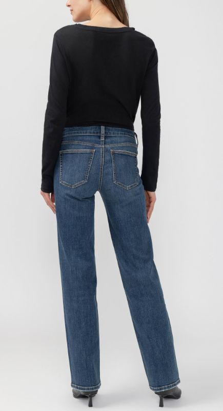 Jeans suki coupe droite décontractée brillants