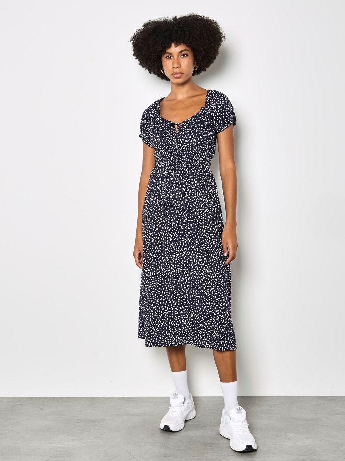 Robe manches courtes - X172528 - Apricot