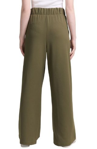 Pantalon jambe large taille élastique