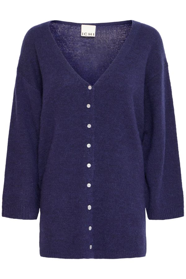 Cardigan mi-long boutons - 20124161 - Ichi