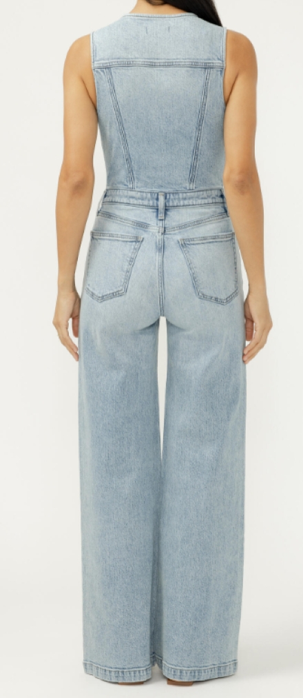 Jumpsuit jambe large