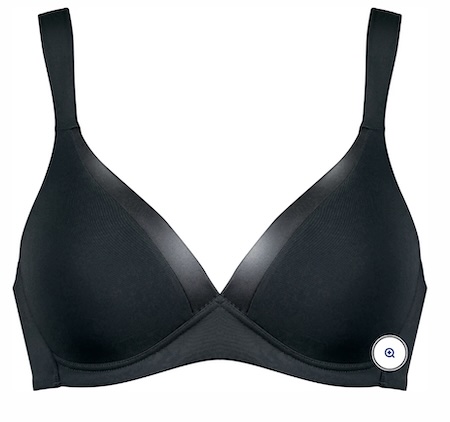Soutien-gorge sans armatures avec bonnets et ruban brillant 