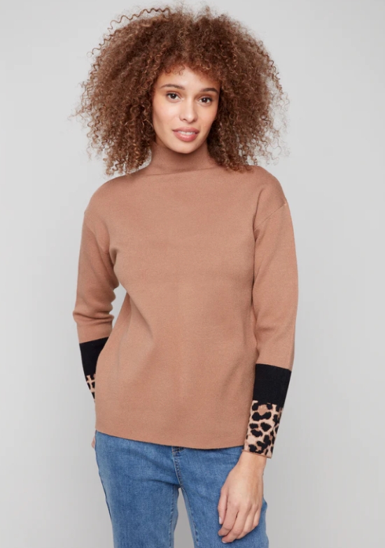 Chandail col mock neck - C2895/644B - Charlie B