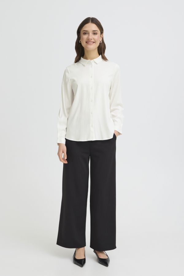 Blouse manche longue unie