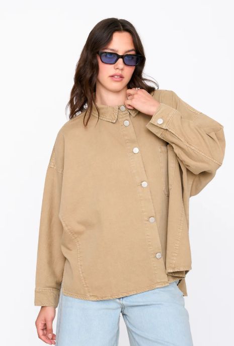 Veston jeans oversized