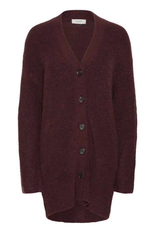 Cardigan mi-long boutons - 20818190 - B.Young