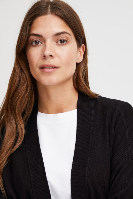 CARDIGAN TRICOT OUVERT UNI