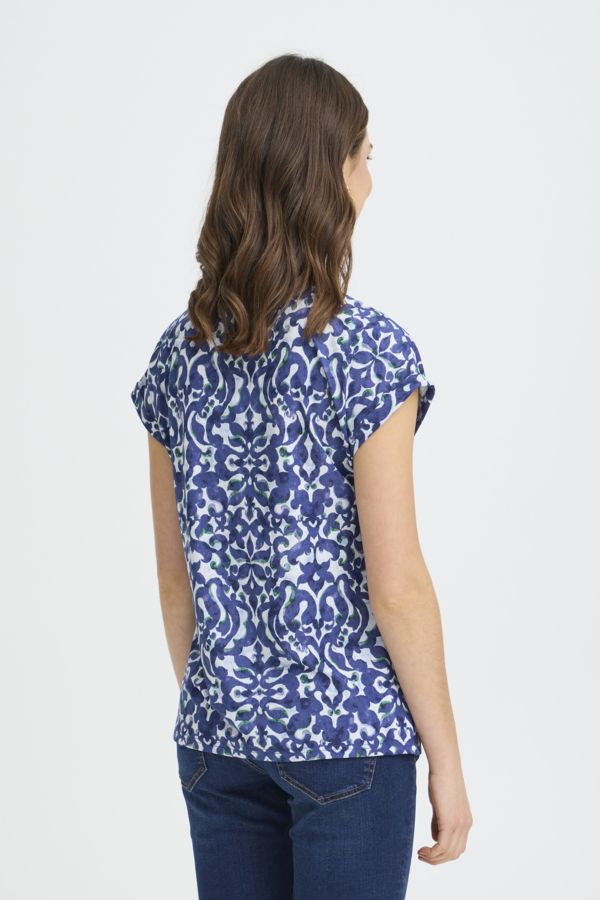 T-shirt col rond - 20610634 - Fransa